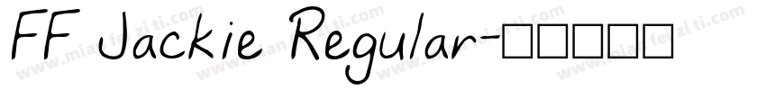 FF Jackie Regular字体转换